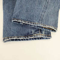 HYKE CLASSIC STRAIGHT JEANS 加工 ジーンズ 28 デニムパンツ ブルー レディース ハイク【中古】5-0203G∞