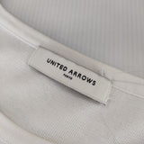 UNITED ARROWS ボーダーコットン 1513-699-3014 セーター ニット ホワイト ブラック レディース ユナイテッドアローズ【中古】5-0402M∞
