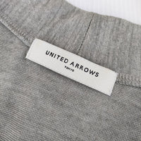 UNITED ARROWS リネン 麻 1515-699-0708 カーディガン グレー レディース ユナイテッドアローズ【中古】5-0402M∞