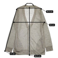 UNITED ARROWS リネン 麻 1515-699-0708 カーディガン グレー レディース ユナイテッドアローズ【中古】5-0402M∞