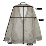 UNITED ARROWS リネン 麻 1515-699-0708 カーディガン グレー レディース ユナイテッドアローズ【中古】5-0402M∞