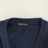 NEWYORK RUNWAY カシミヤ100％ サイズM カーディガン ネイビー レディース ニューヨークランウェイ【中古】4-1217T♪