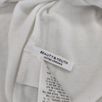 BEAUTY&YOUTH UNITED ARROWS ベアフライス タートルネック カットソー  ウォッシャブル 定価7700円  長袖Ｔシャツ カットソー ロンＴ ホワイト レディース ビューティアンドユース【中古】5-0201M∞