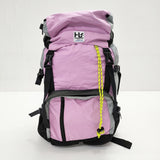 SAZABY HANDLERS LINEMAKE ART YOUR ZOO メイク・アート・ユア・ズー バックパック リュック・デイパック ピンク グレー レディース サザビー【中古】5-0707G◎