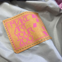 SAZABY HANDLERS LINEMAKE ART YOUR ZOO メイク・アート・ユア・ズー バックパック リュック・デイパック ピンク グレー レディース サザビー【中古】5-0707G◎