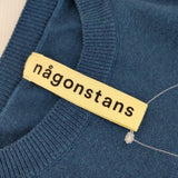 nagonstans カシミヤ混 470DS870-7020 セーター ニット ブルー レディース ナゴンスタンス【中古】5-0402M∞
