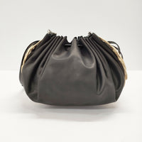 MSNOM ムスノム 未使用品 No.8 ラタン牛革ダブルチェーンショルダーバッグ ショルダーバッグ ベージュ ブラック レディース【中古】5-0320G◎