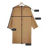 COMPTOIR DES COTONNIERS ウールカシミヤ ノーカラー コート キャメル レディース コントワーデコトニエ【中古】4-1217T♪