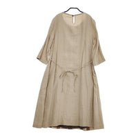 FRANK LEDER リネン ワンピース ベージュ レディース フランクリーダー【中古】5-0402M∞