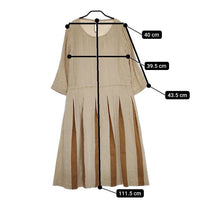 FRANK LEDER リネン ワンピース ベージュ レディース フランクリーダー【中古】5-0402M∞