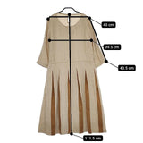 FRANK LEDER リネン ワンピース ベージュ レディース フランクリーダー【中古】5-0402M∞