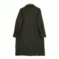 NEST ROBE CONFECT 02184-0033 サイズ3 ウール ステンカラーコート ダークグリーン メンズ ネストローブコンフェクト【中古】5-0107A♪