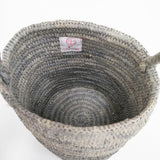 Le Voyage en Panier バケツ かごバッグ グレー レディース ルボヤージュエンパニア【中古】5-0605M◎