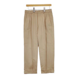 Scye 未使用 San Joaquin Cotton Chino Pleated Trousers サンホアキン 定価28600円 5220-83548 チノパンツ ベージュ レディース サイ【中古】5-0204G∞