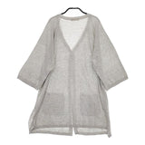 SM2 Samansa Mos2 新品 ラグランVネックロング カーディガン グレー レディース サマンサモスモス【中古】5-0402M∞