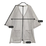 SM2 Samansa Mos2 新品 ラグランVネックロング カーディガン グレー レディース サマンサモスモス【中古】5-0402M∞