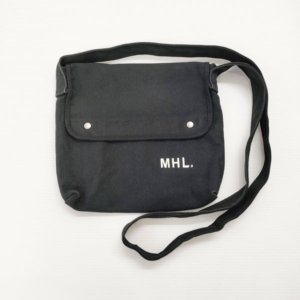 MHL. ロゴ ショルダーバッグ ブラック レディース エムエイチエル【中古】5-0707G◎
