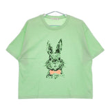 ALL HOURS オールアワーズ うさぎ コットン 半袖Ｔシャツ カットソー ライトグリーン レディース【中古】5-0521S∞
