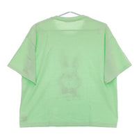 ALL HOURS オールアワーズ うさぎ コットン 半袖Ｔシャツ カットソー ライトグリーン レディース【中古】5-0521S∞