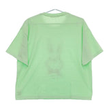 ALL HOURS オールアワーズ うさぎ コットン 半袖Ｔシャツ カットソー ライトグリーン レディース【中古】5-0521S∞