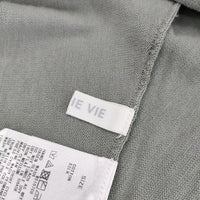 GALERIE VIE コットンシルク ドルマンスリーブカットソー ニットソー カットソー ライトグリーン レディース ギャルリーヴィー【中古】5-0402M∞