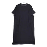 mao made スリット 半袖 Tシャツワンピ ワンピース ブラック レディース マオメイド【中古】5-0521S∞