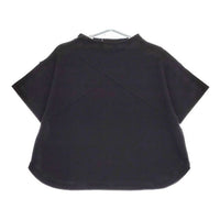 ESTROISLOSE 切替 プルオーバー トレーナー 半袖Ｔシャツ カットソー ブラック レディース エストゥロワルーズ【中古】5-0521S∞