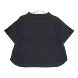 ESTROISLOSE 切替 プルオーバー トレーナー 半袖Ｔシャツ カットソー ブラック レディース エストゥロワルーズ【中古】5-0521S∞