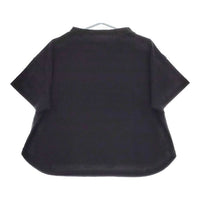 ESTROISLOSE 切替 プルオーバー トレーナー 半袖Ｔシャツ カットソー ブラック レディース エストゥロワルーズ【中古】5-0521S∞