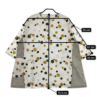 pas a pas ドット ギンガムチェック チュニック ブラウス シャツ キナリ グレー レディース パスアパス【中古】5-0402M∞