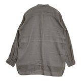 maison de SOIL HOMME コットンリネン バンドカラー インド製 サイズ1 長袖シャツ グレー系 メンズ メゾンドソイル【中古】6-0320M♪