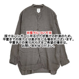 maison de SOIL HOMME コットンリネン バンドカラー インド製 サイズ1 長袖シャツ グレー系 メンズ メゾンドソイル【中古】6-0320M♪