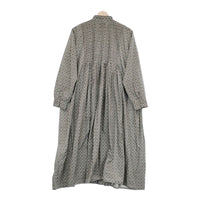 maison de SOIL ピンタック COTTON REPETITIONAL FLOWER BLOCK PRINT インド製 ワンピース 23AW グリーン メゾンドソイル【中古】4-1214M♪