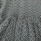 maison de SOIL ピンタック COTTON REPETITIONAL FLOWER BLOCK PRINT インド製 ワンピース 23AW グリーン メゾンドソイル【中古】4-1214M♪