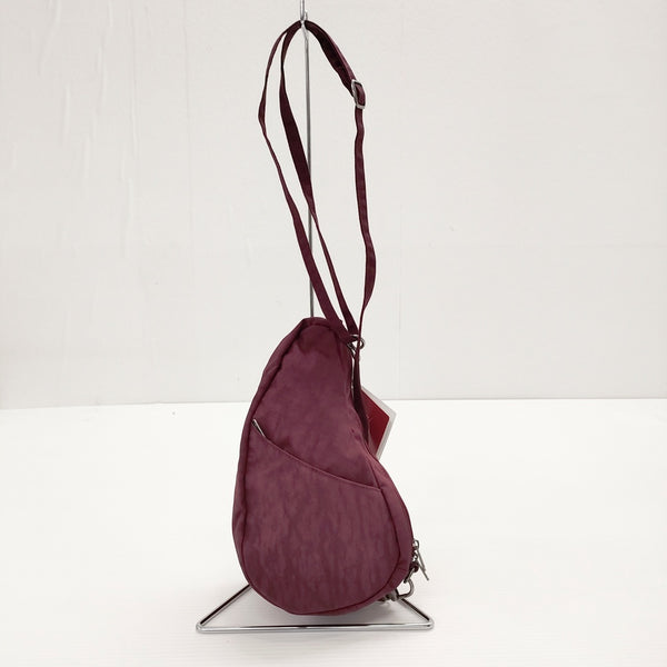 HEALTHY BACK BAG 新品 AMERI BAG ポーチ テクスチャードナイロンバッグレット ショルダーバッグ パープル レディース ヘルシーバックバッグ【中古】5-0707G◎