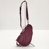 HEALTHY BACK BAG 新品 AMERI BAG ポーチ テクスチャードナイロンバッグレット ショルダーバッグ パープル レディース ヘルシーバックバッグ【中古】5-0707G◎