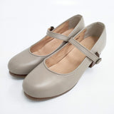 harmonie par conges payes アルモニーパーコンジェペイエ ストラップヒールパンプス サイズM パンプス ベージュ レディース【中古】5-0607M◎