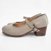 harmonie par conges payes アルモニーパーコンジェペイエ ストラップヒールパンプス サイズM パンプス ベージュ レディース【中古】5-0607M◎