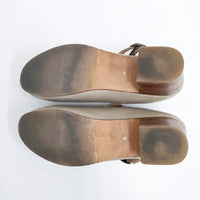 harmonie par conges payes アルモニーパーコンジェペイエ ストラップヒールパンプス サイズM パンプス ベージュ レディース【中古】5-0607M◎