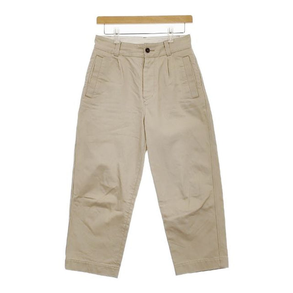 MHL. 595-8243504 BRUSHED BACK COTTON TWILL チノ パンツ ベージュ レディース エムエイチエル【中古】5-0402G∞