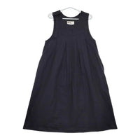 MHL. ノースリーブ CONTRAST WRAP COTTON 595-1256500 ワンピース ネイビー レディース エムエイチエル【中古】5-0521S∞