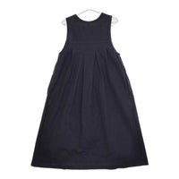 MHL. ノースリーブ CONTRAST WRAP COTTON 595-1256500 ワンピース ネイビー レディース エムエイチエル【中古】5-0521S∞