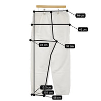 Y ワイ 新品 イレーヴ YLEVE ORGANIC COTTON BLEND HEAVY WEIGHT 170-3240327 サイズ4 スウェット パンツ ホワイト メンズ【中古】5-0119M♪
