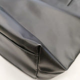 ORCIVAL PVCコーティングバッグ ハンドルレザー トートバッグ ブラック レディース オーシバル/オーチバル【中古】5-0707G◎