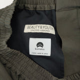 BEAUTY&YOUTH UNITED ARROWS KOMATSU PACKイージーオッドパンツ 定価12980円 1214-186-8075 カーキ メンズ ビューティ＆ユース【中古】5-0119M♪