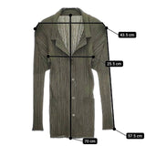 PLEATS PLEASE ISSEY MIYAKE 4Bジャケット プリーツ PP63-JD411 ジャケット カーキ レディース プリーツプリーズ【中古】5-0220M∞