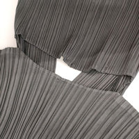 PLEATS PLEASE ISSEY MIYAKE フード付き プリーツ PP11-JA173 コート ブラック レディース プリーツプリーズ【中古】5-0220M∞