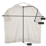 45R/45rpm SUMMER裏毛TUNIC 定価24200円 チュニック ホワイト レディース フォーティーファイブアールピーエム【中古】5-0311M♪