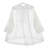 Acuta 10073573 ブロードブザムワイドパールボタンシャツ プルオーバー ブラウス シャツ ホワイト レディース アクータ【中古】5-0311M♪