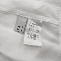 Acuta 10073573 ブロードブザムワイドパールボタンシャツ プルオーバー ブラウス シャツ ホワイト レディース アクータ【中古】5-0311M♪